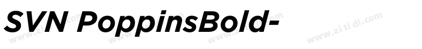 SVN PoppinsBold字体转换